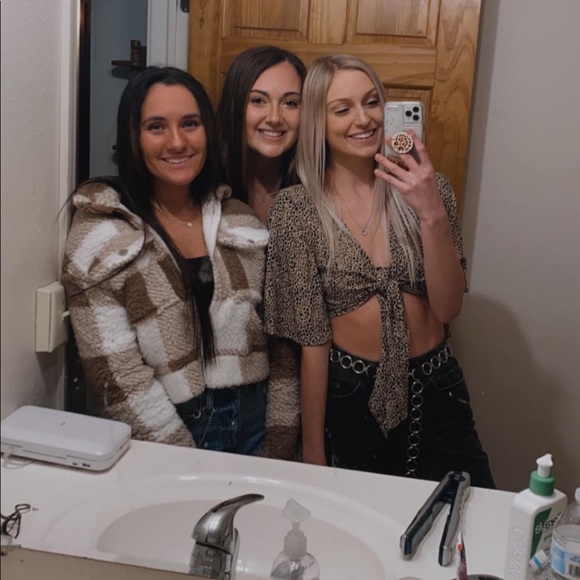 American eagle cheetah tie shirt - Picture 2 of 2